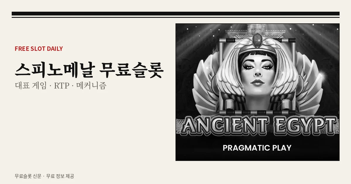 스피노메날 무료슬롯 대표 게임